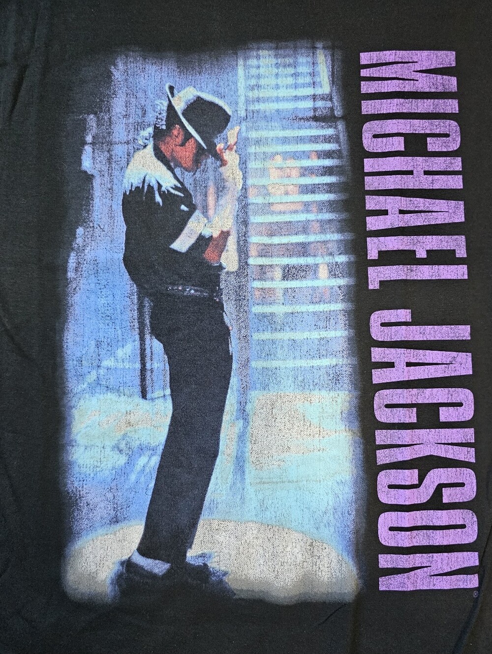 Michael Jackson Black Men's Graphic Tee - Icon Pose, Size Large, New - Picture 2 of 3